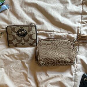 Coach Tan and Brown Signature Set